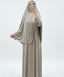 Jersey Khimar Dina ~ Beige