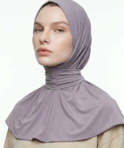 Instant hijab dusty plum